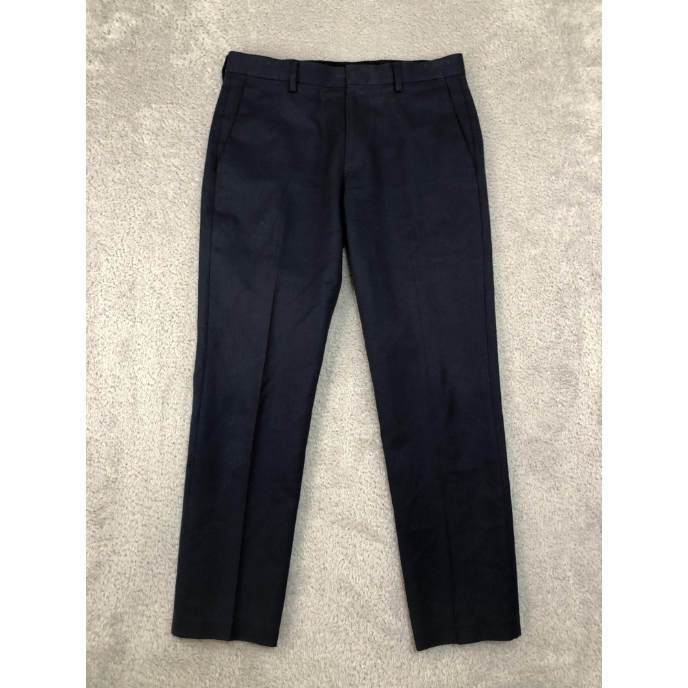 J Crew Moon Pants Men's 32x28 (Tag 30x30) Blue Ludlow Wool Blend Slim
